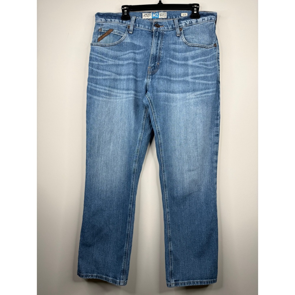Ariat M2 Legacy Relaxed Bootcut Jeans Mens Size 34x30 Medium Wash Cotton